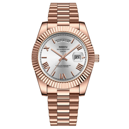 Fashion Men Watches Top Brand Luxury Wristwatch Day Date Miyota Quartz Watch Men Waterproof Steel Male Clock Reloj Hombre