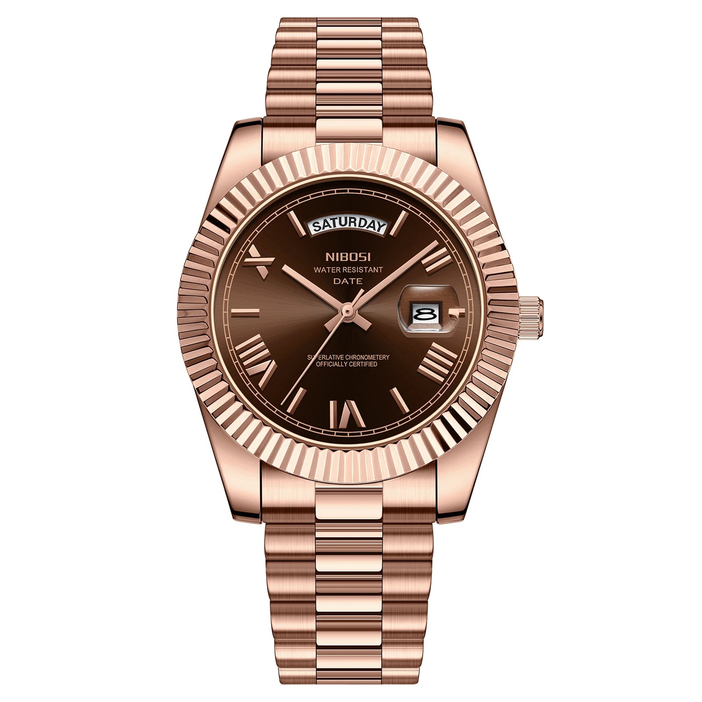 Fashion Men Watches Top Brand Luxury Wristwatch Day Date Miyota Quartz Watch Men Waterproof Steel Male Clock Reloj Hombre