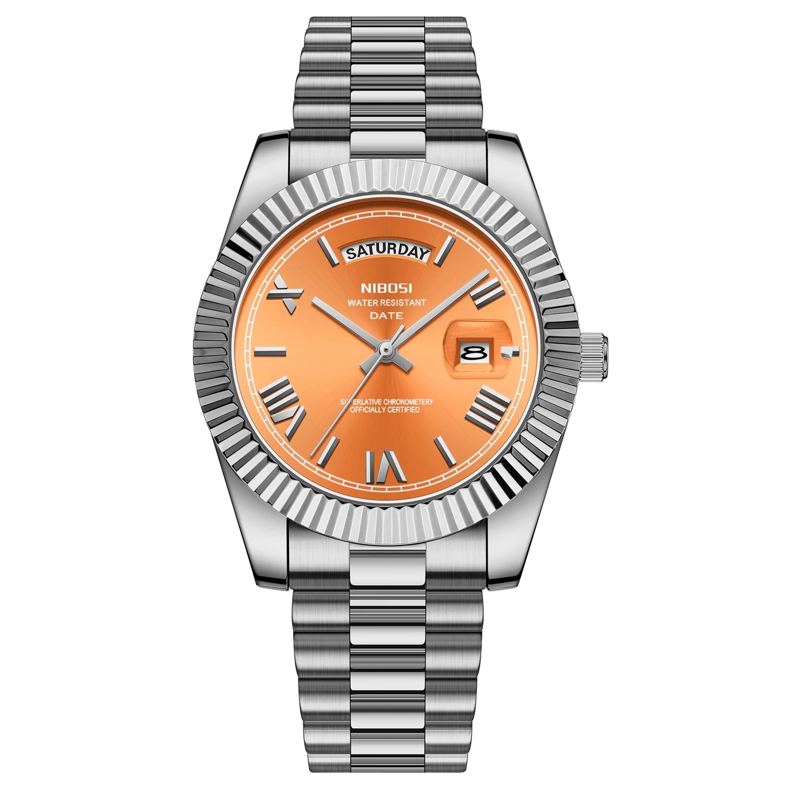 Fashion Men Watches Top Brand Luxury Wristwatch Day Date Miyota Quartz Watch Men Waterproof Steel Male Clock Reloj Hombre