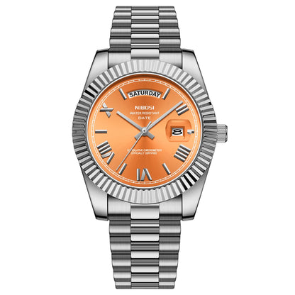 Fashion Men Watches Top Brand Luxury Wristwatch Day Date Miyota Quartz Watch Men Waterproof Steel Male Clock Reloj Hombre
