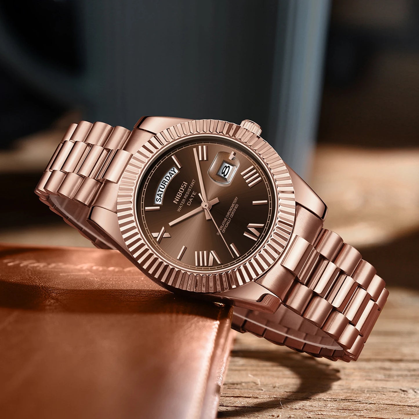 Fashion Men Watches Top Brand Luxury Wristwatch Day Date Miyota Quartz Watch Men Waterproof Steel Male Clock Reloj Hombre