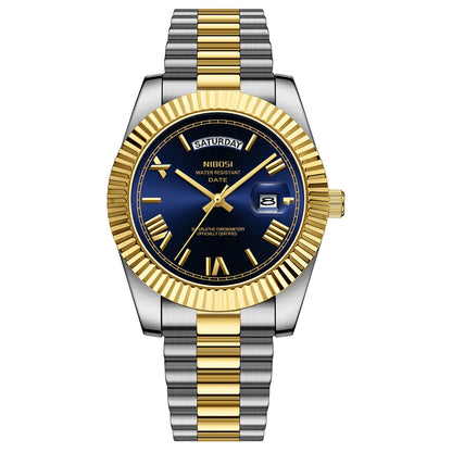 Fashion Men Watches Top Brand Luxury Wristwatch Day Date Miyota Quartz Watch Men Waterproof Steel Male Clock Reloj Hombre